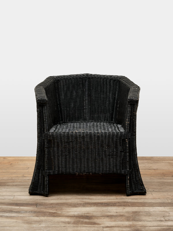 Painted Wicker Chair