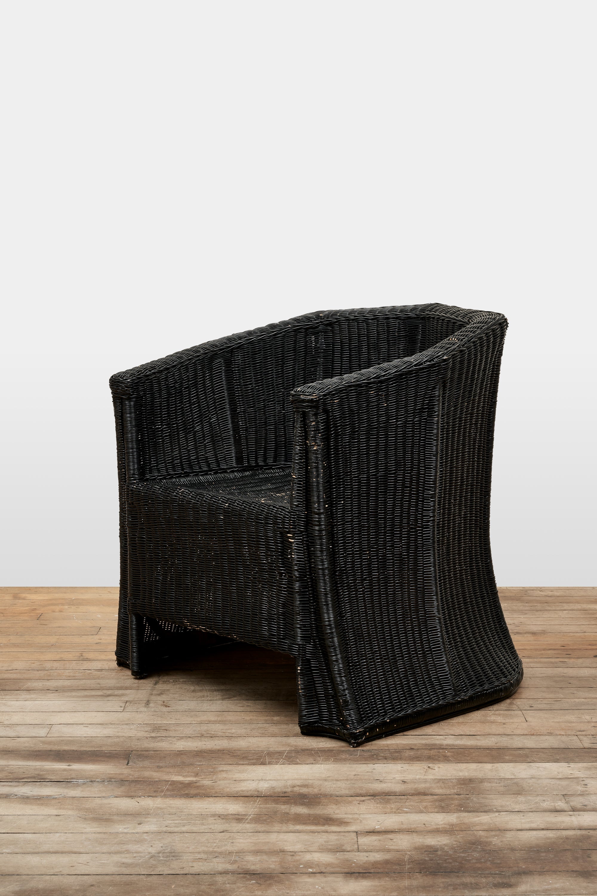 Painted Wicker Chair