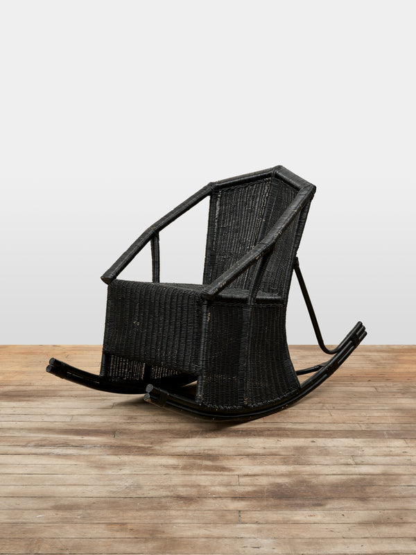 PAINTED WICKER CHAIR II