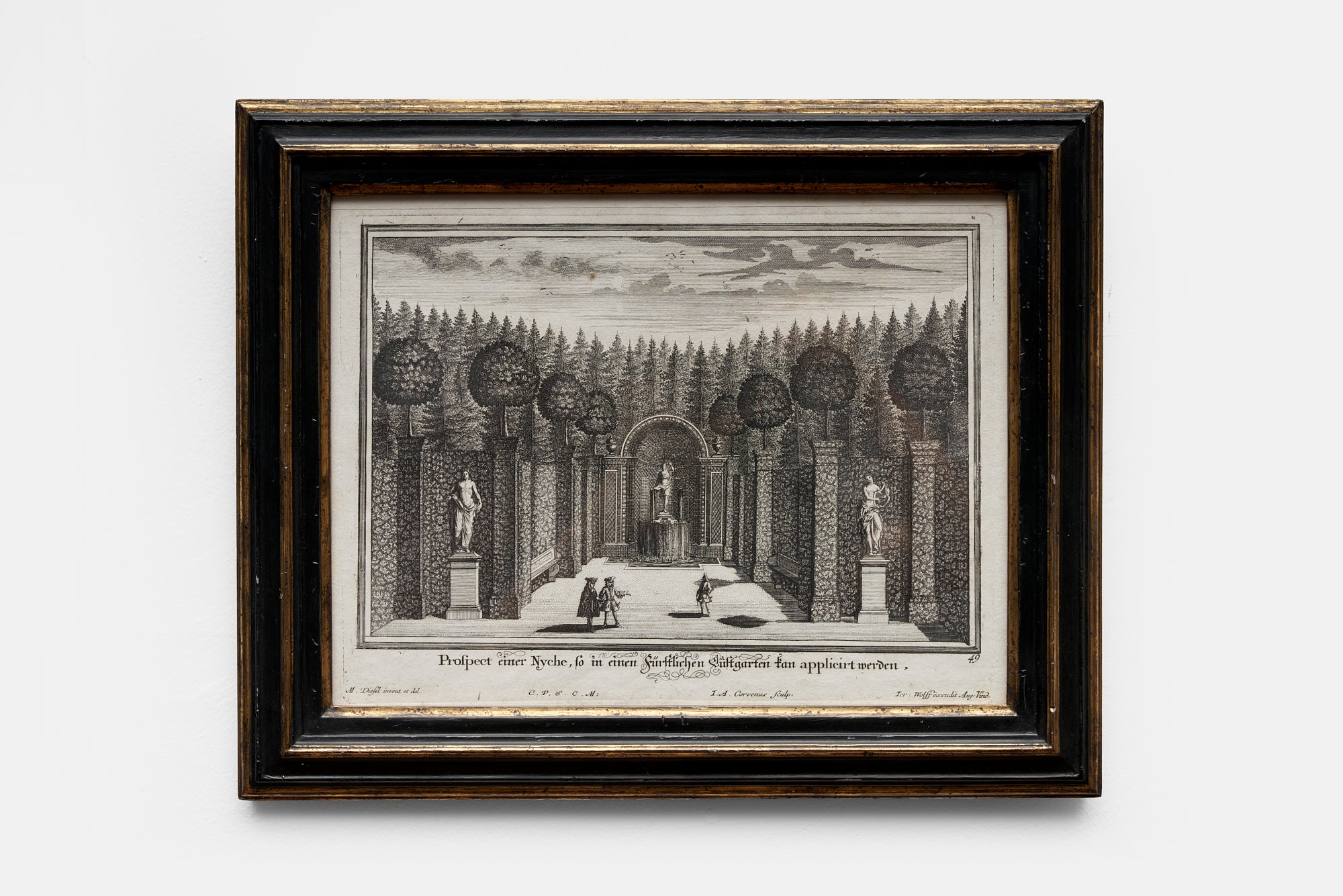 View of a pleasure garden