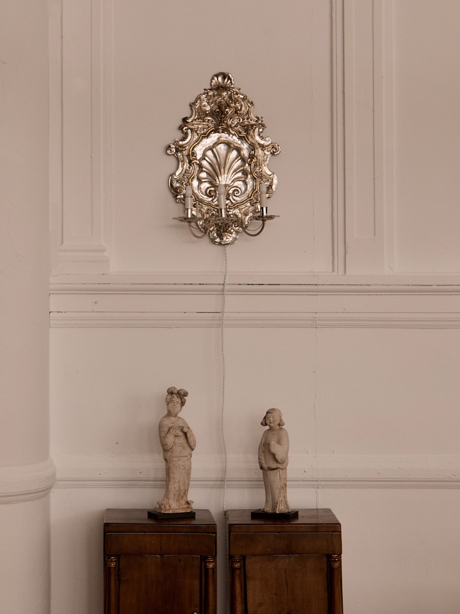 Silvered Wall Sconce