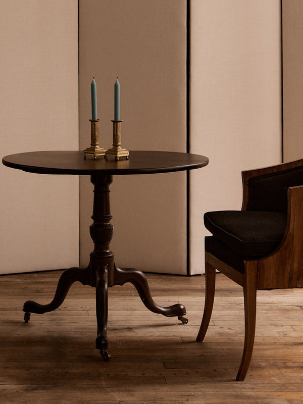Pair of Empire Gilt Bronze Candlesticks
