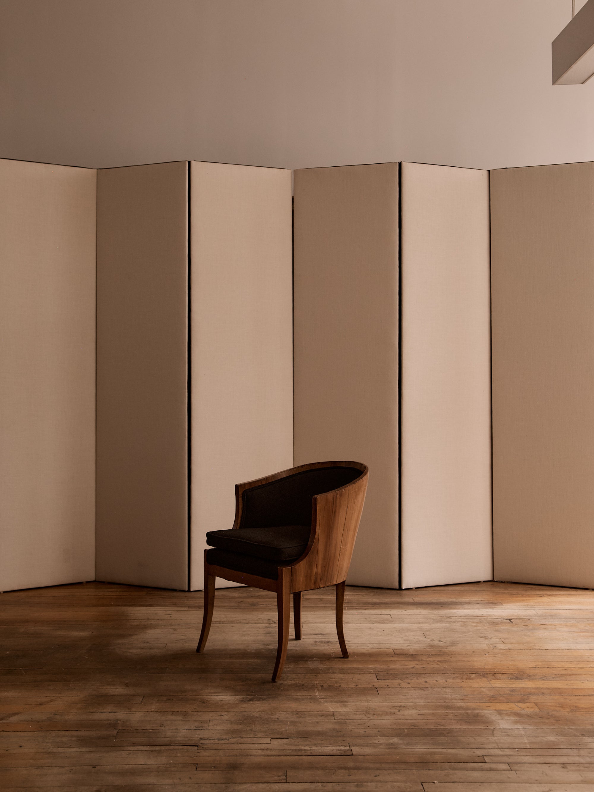 Set of Four Biedermeier Fruitwood Tub Chairs