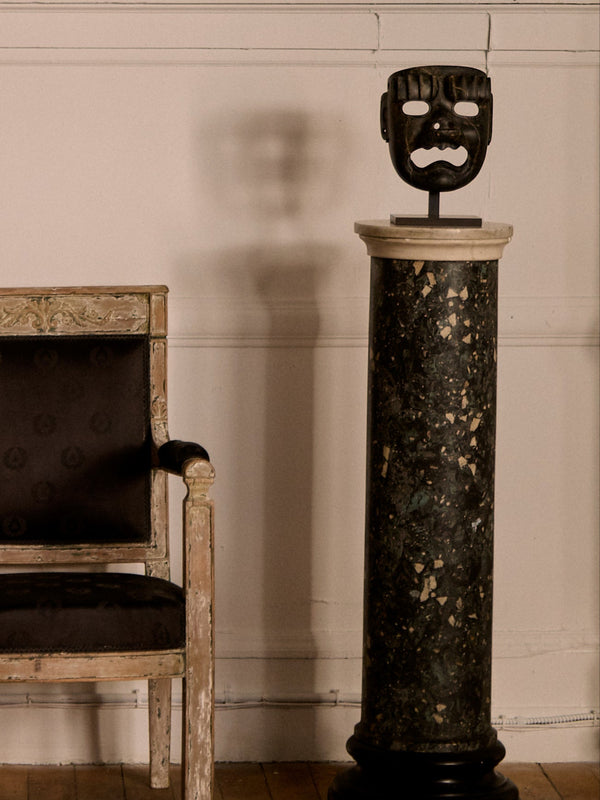 Serpentine Olmec Mask