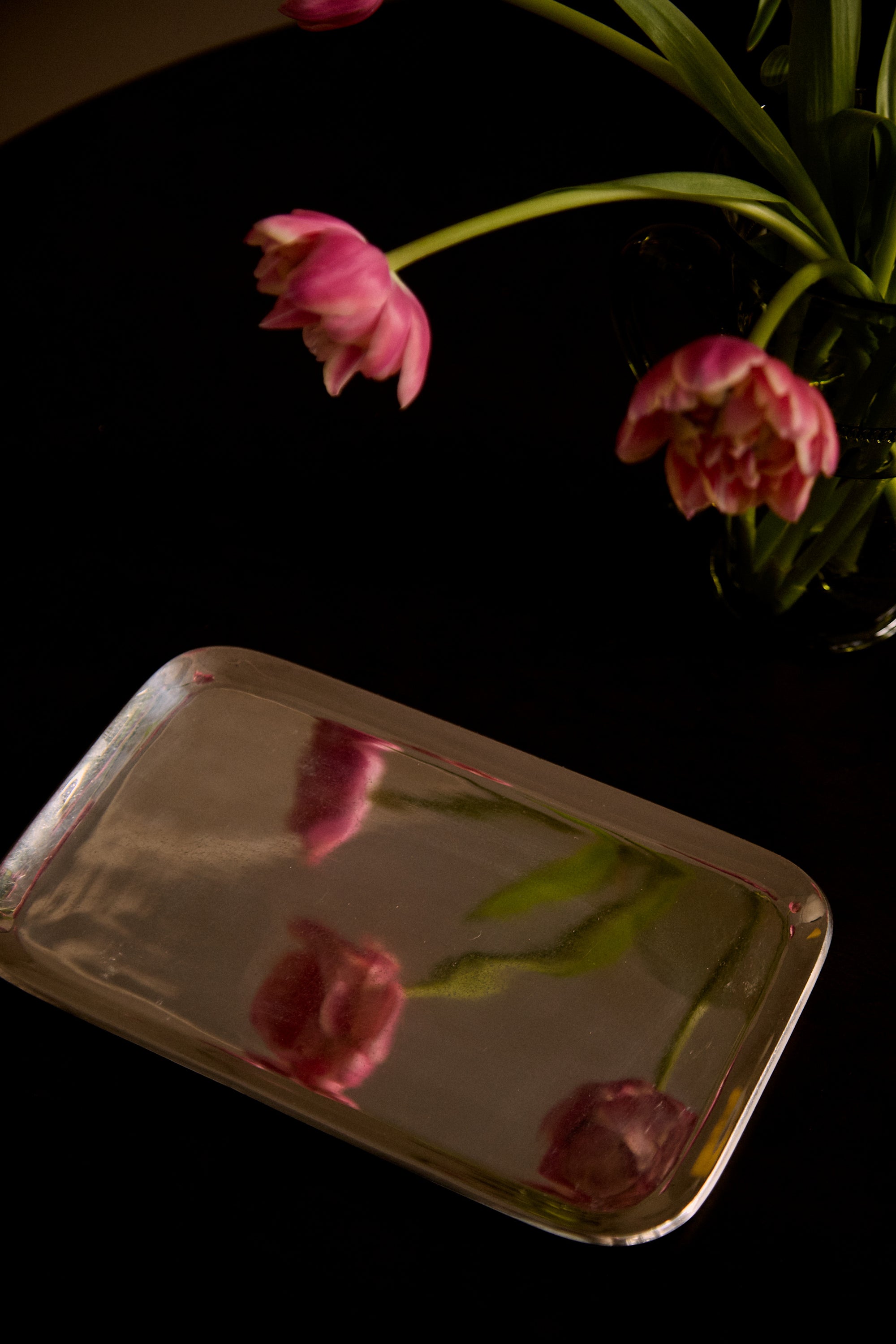 Silvered Vanity Tray