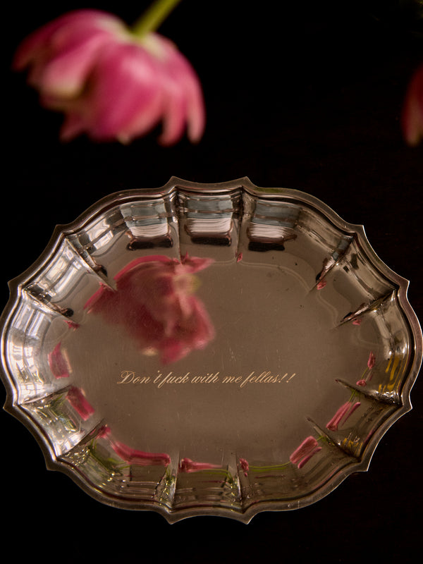 Silvered Scallop Tray
