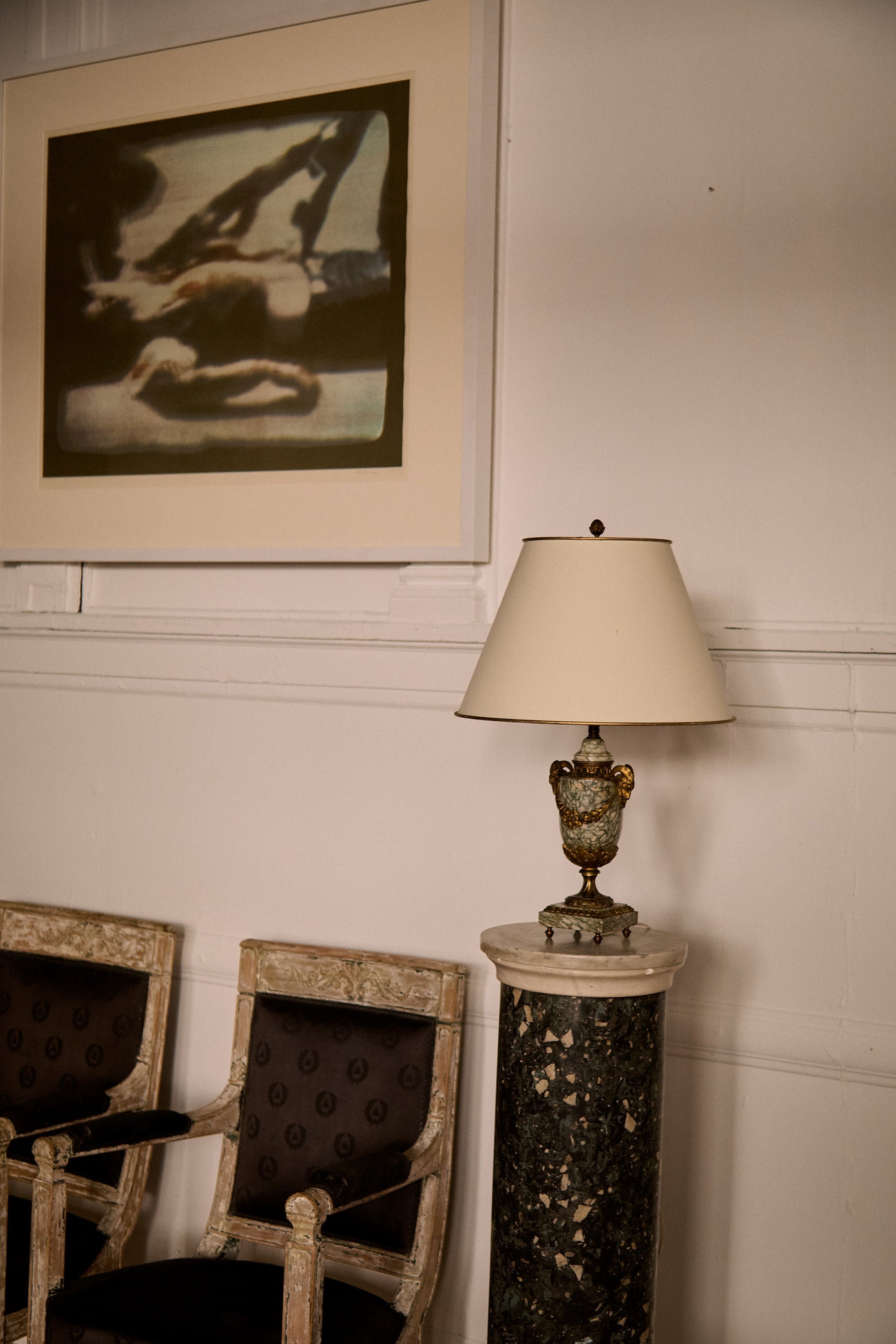 Ormolu-Mounted Bronze Table Lamp