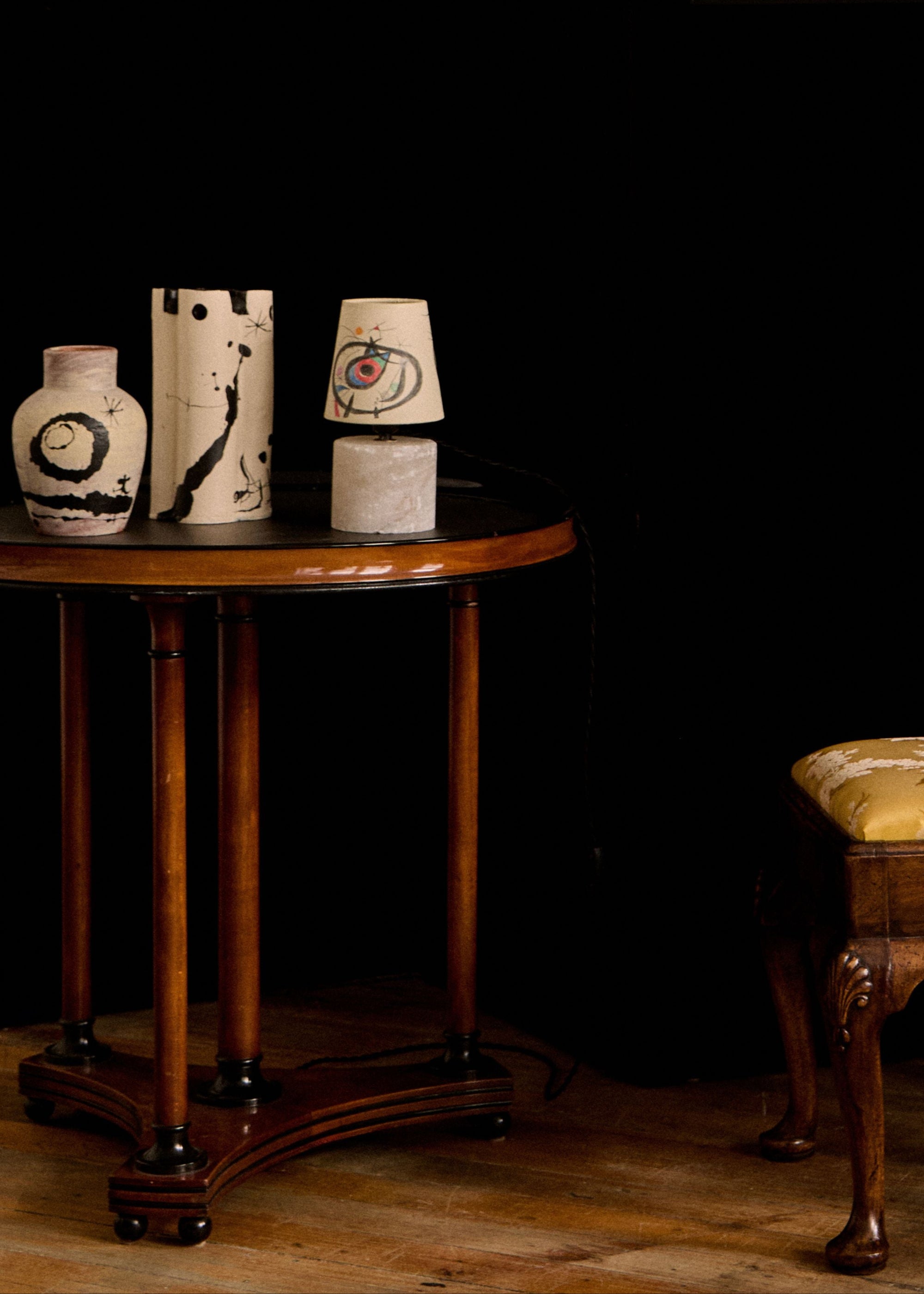 Mini alabaster lamp by Paul Morehouse
