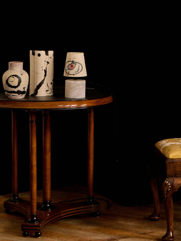 Mini alabaster lamp by Paul Morehouse