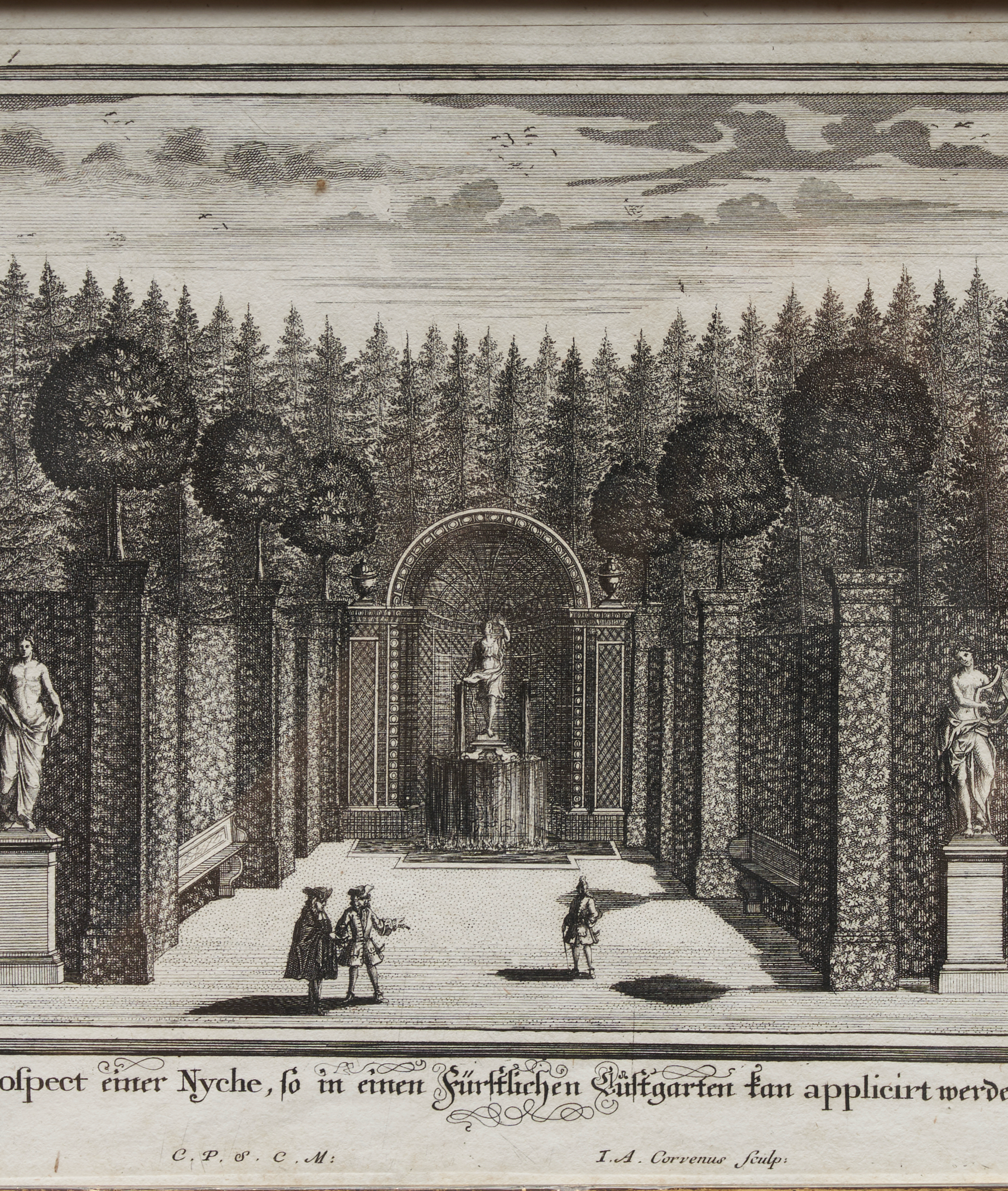 View of a pleasure garden