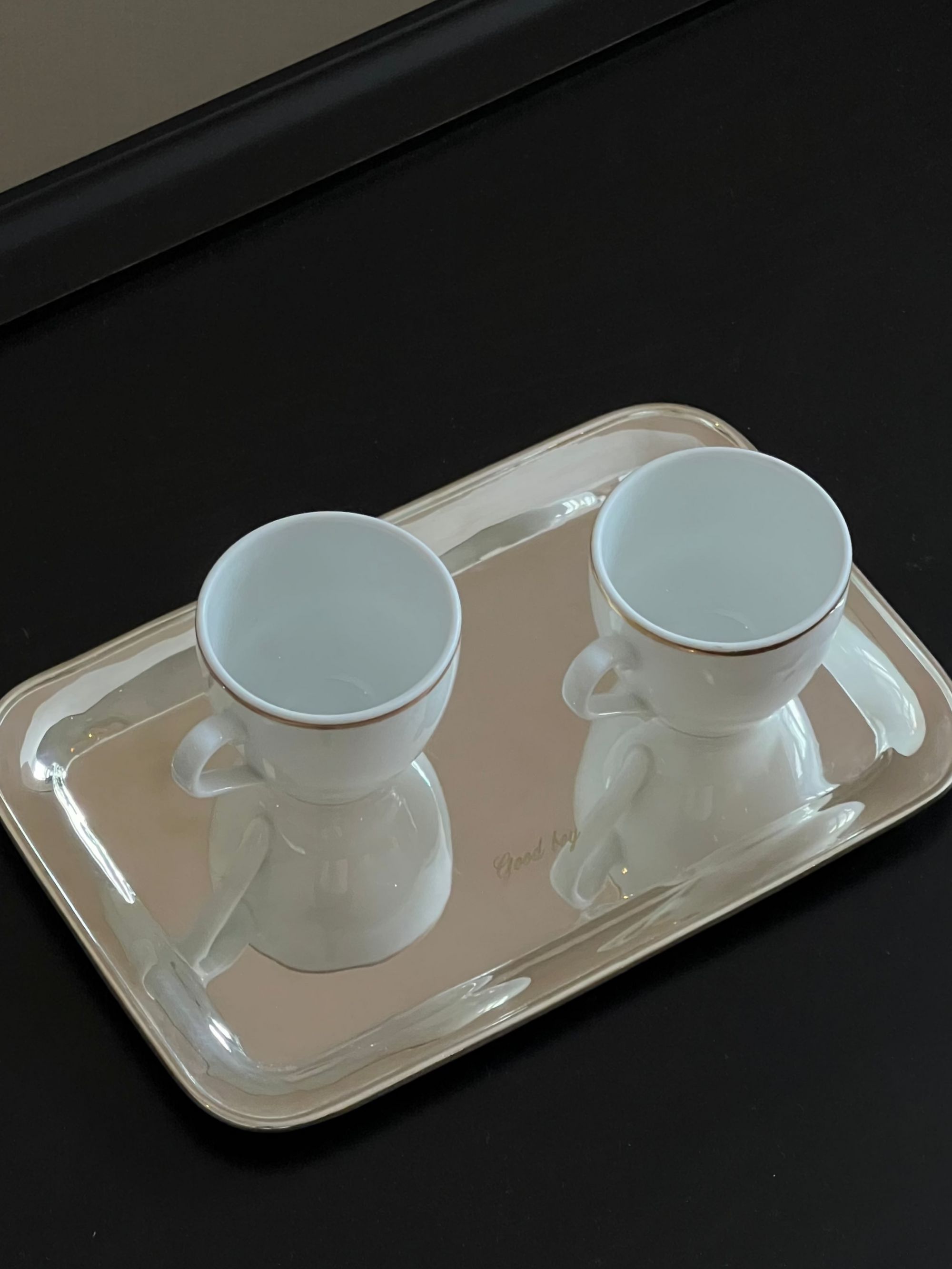 SILVERED VANITY TRAY