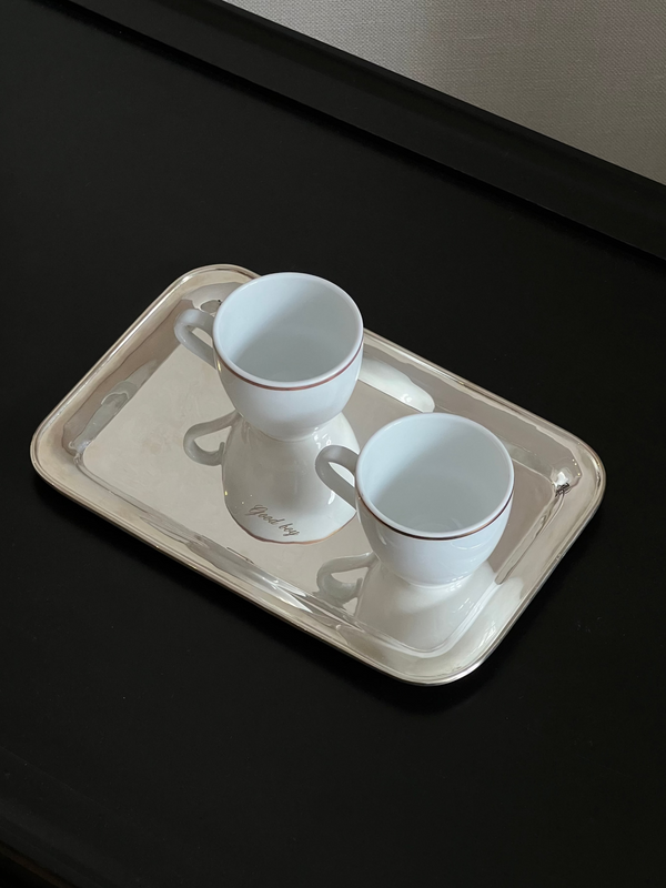 SILVERED VANITY TRAY