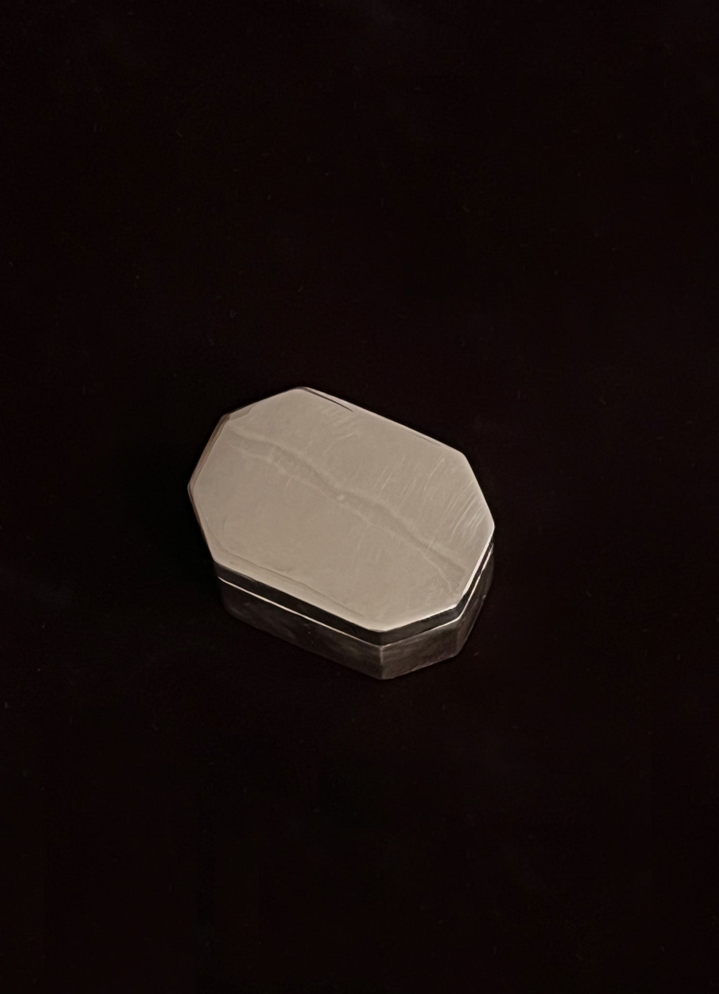 SILVERED OCTAGONAL BOX