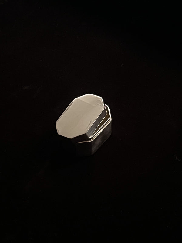 SILVERED OCTAGONAL BOX