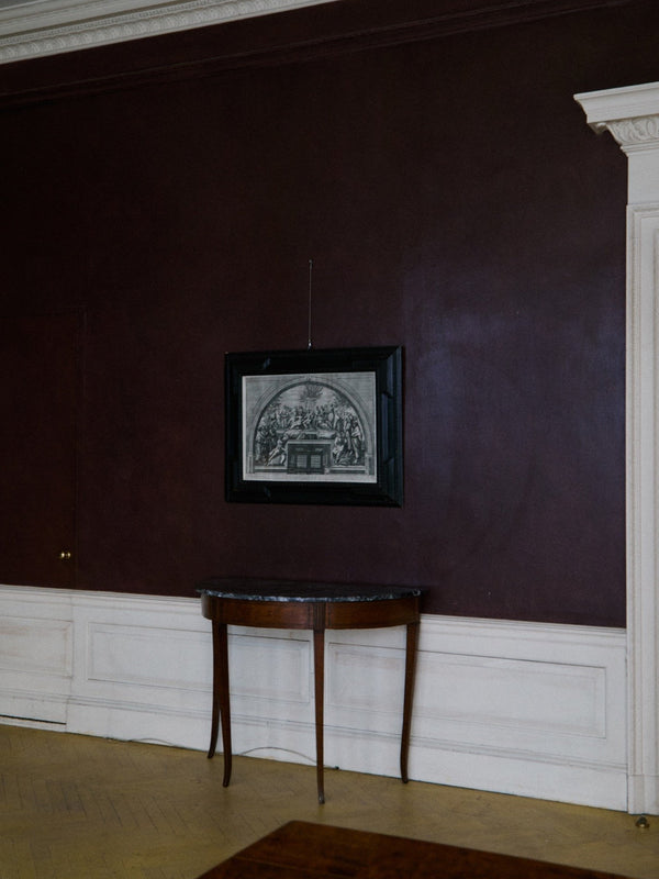 George III demilune console table
