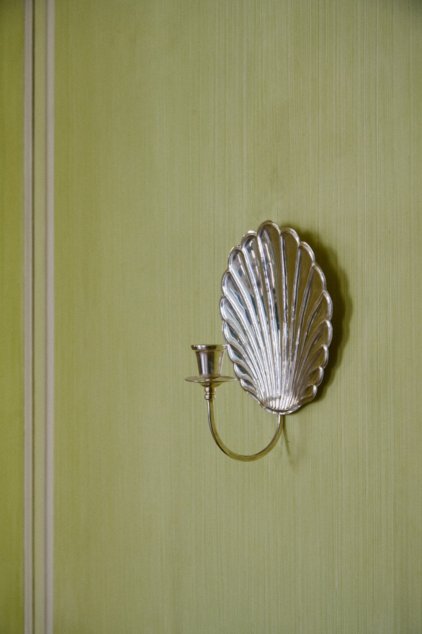Silvered Shell Sconce