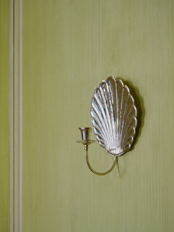 Silvered Shell Sconce