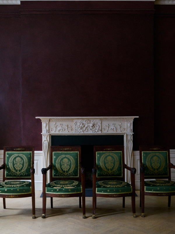 SUITE OF FOUR DIRECTOIRE CHAIRS