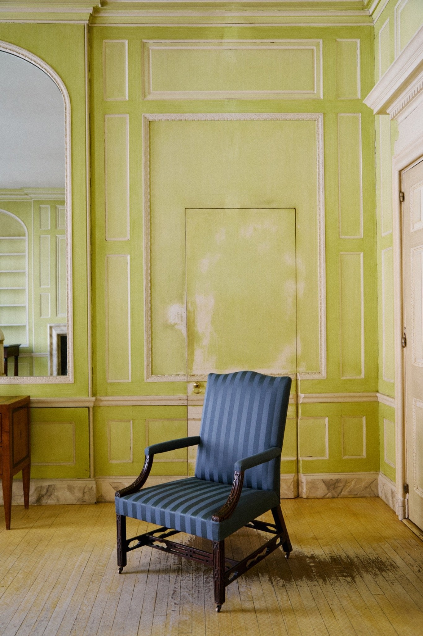 George III Mahogany Library Chair