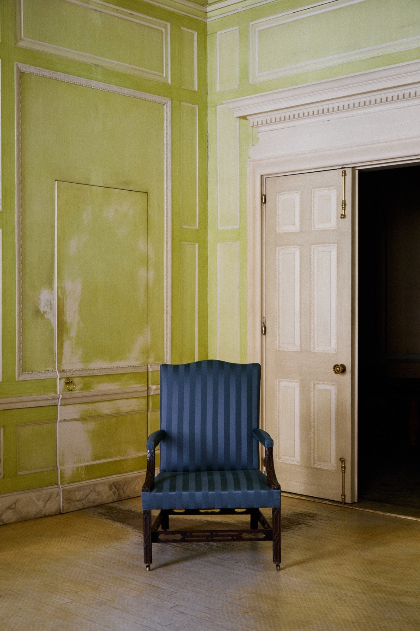 George III Mahogany Library Chair