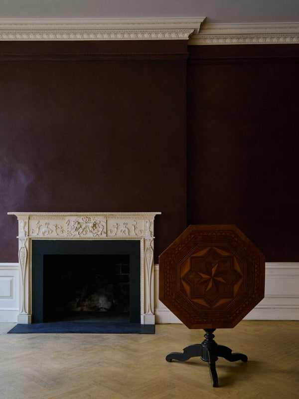 TILT TOP TABLE W MARQUETRY INLAY