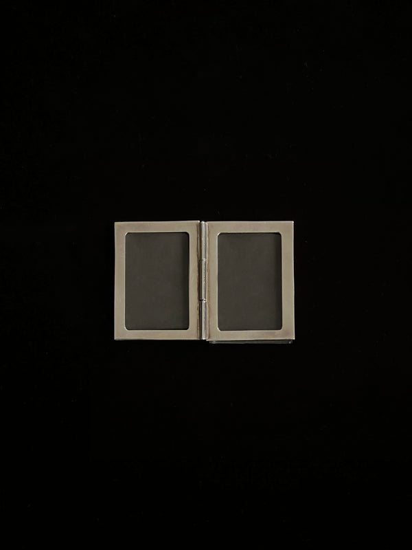 SILVERED BI-FOLD PICTURE FRAME