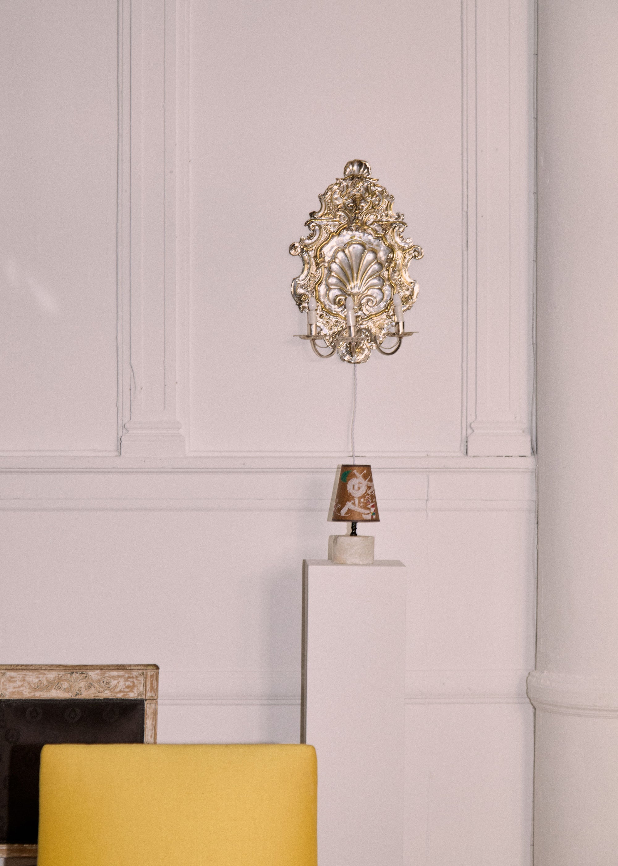 Mini alabaster lamp by Paul Morehouse