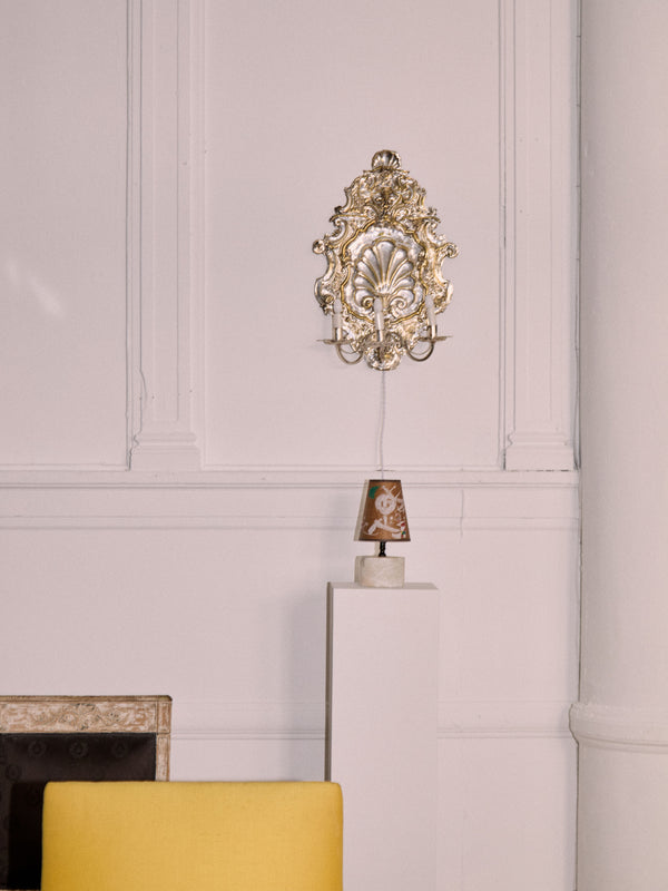 Mini alabaster lamp by Paul Morehouse